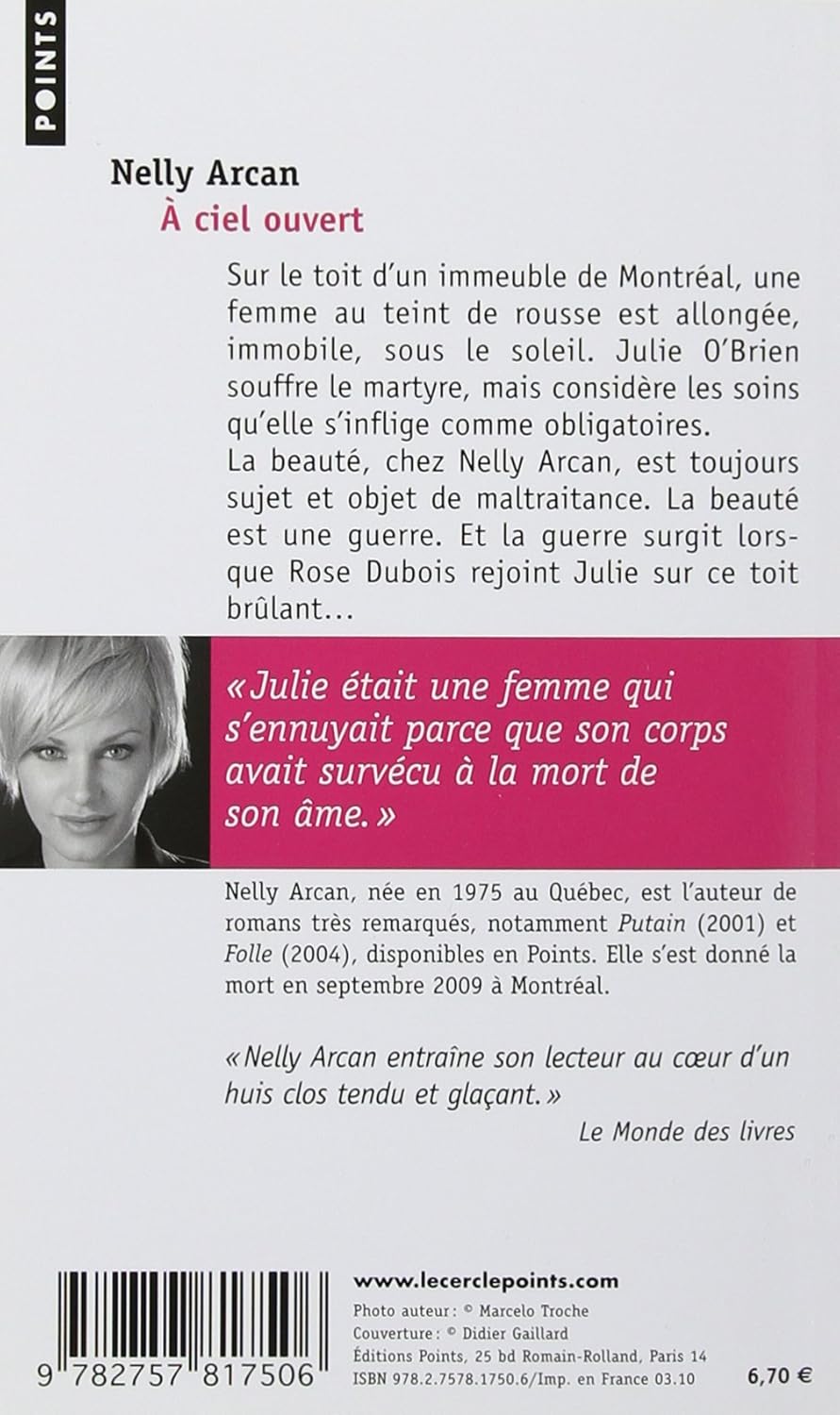 Livre À ciel ouvert (Nelly Arcan) (Livre d'occasion) - ISBN 2757817507