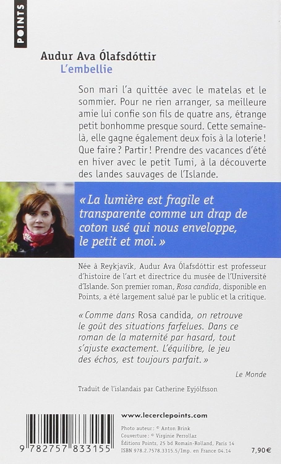 Livre L'embellie - Audur Ava Olafsdottir (Livre d'occasion) - ISBN 2757833154
