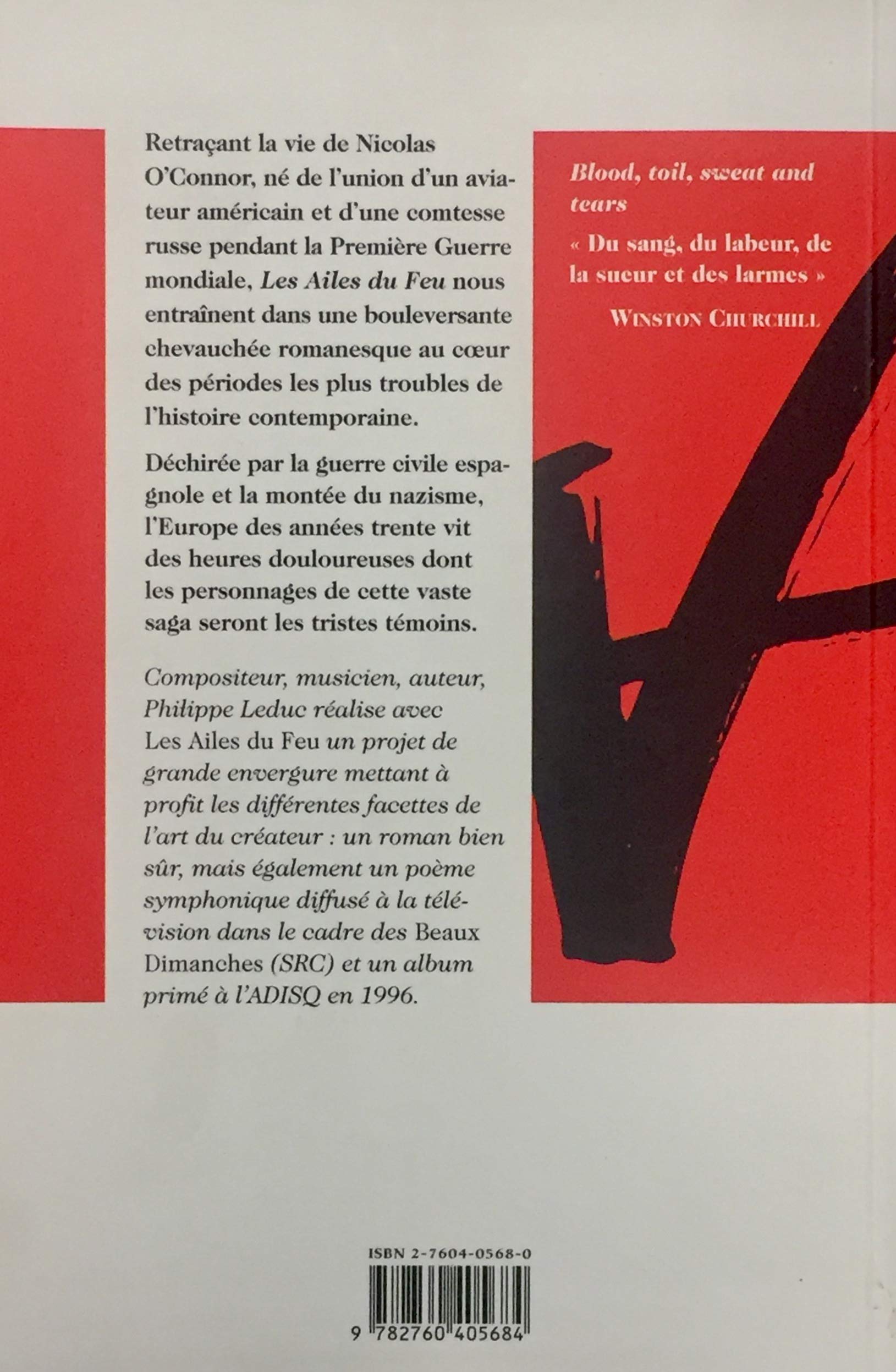 Livre Les ailes du feu - Philippe Leduc (Livre neuf) - ISBN 2760405680