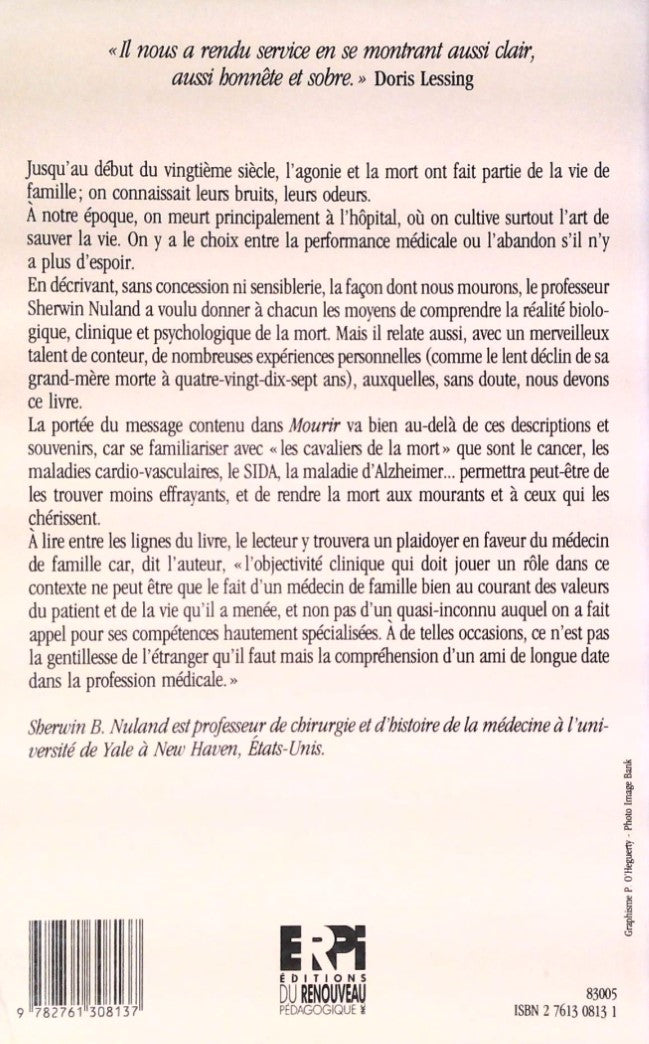 Mourir : Réflexions sur le dernier chapitre de la vie (Sherwin B. Nuland)