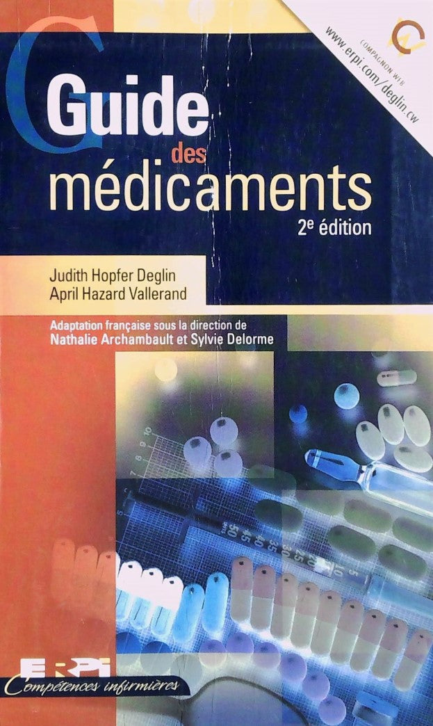 Livre Guide des médicaments (2e édition) - Judith Hopfer Deglin (Livre d'occasion) - ISBN 2761312813