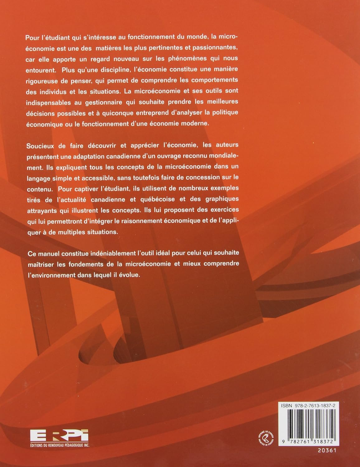 Livre Micro Économie - Robert S. Pindyck (Livre d'occasion) - ISBN 2761318374