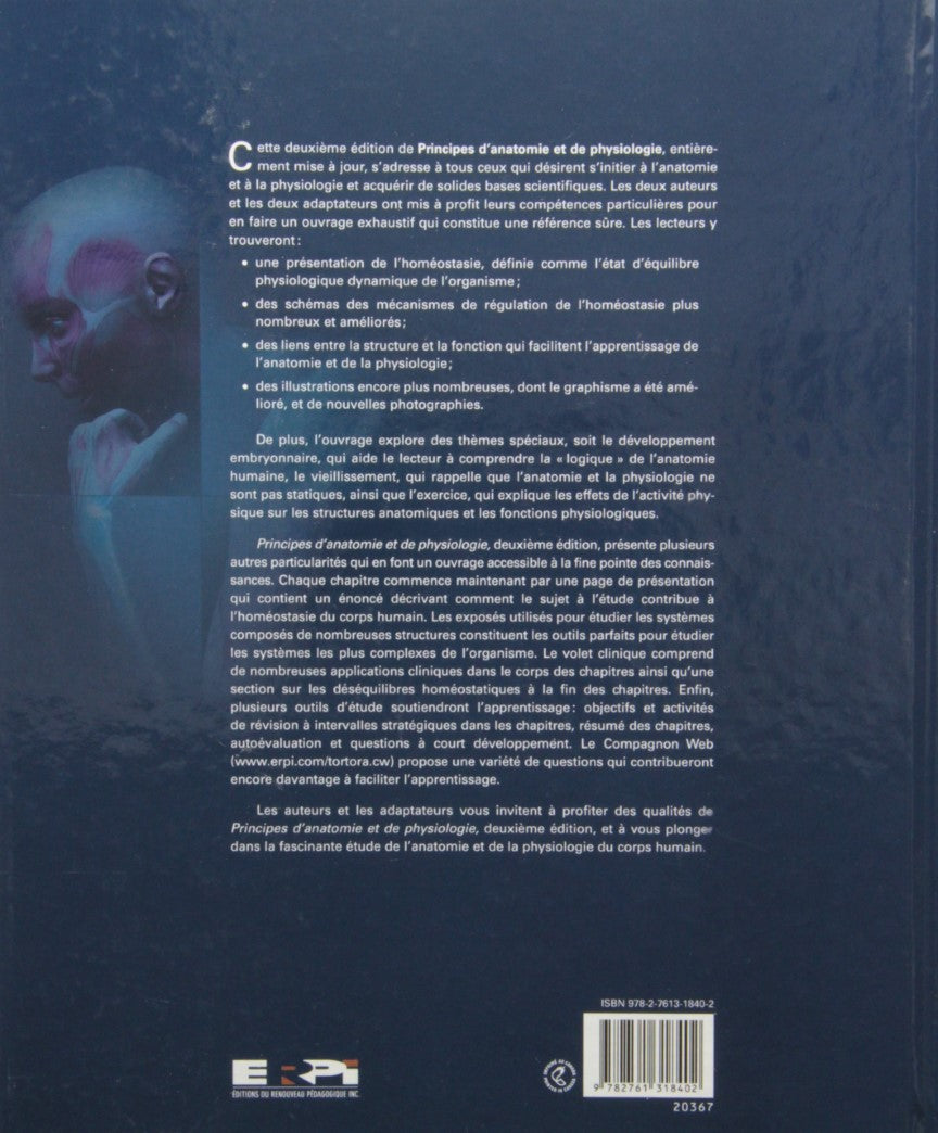 Livre Principes d'anatomie & physiologie (2e édition) - Gerard J. Tortora (Livre d'occasion) - IS...