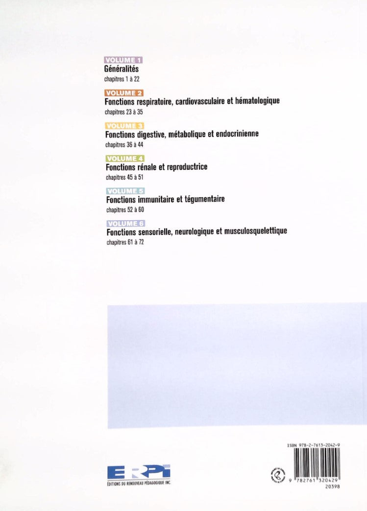 Livre Fonctions sensorielle, neurologique et musculosquelettique, Médecine et chirurgie 4e éditio...