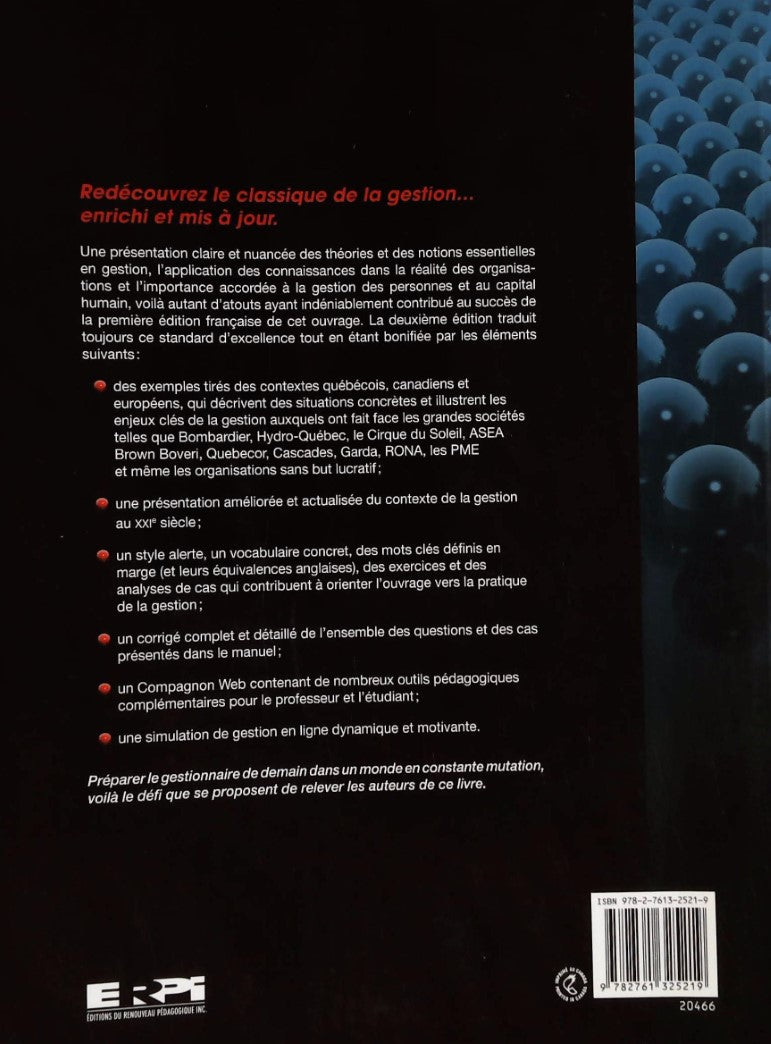 La gestion des organisations (2e édition) Principes et tendances au XXIe siècle (Gary Dessier)
