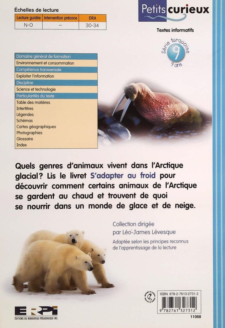 Livre S'adapter au froid - Mary Atkinson (Livre d'occasion) - ISBN 2761327314