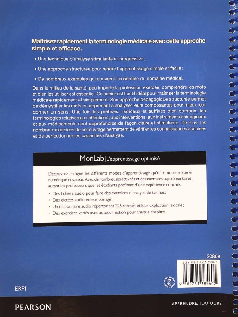 Cahier de terminologie médicale (2e édition) (Sylvie Soucy)