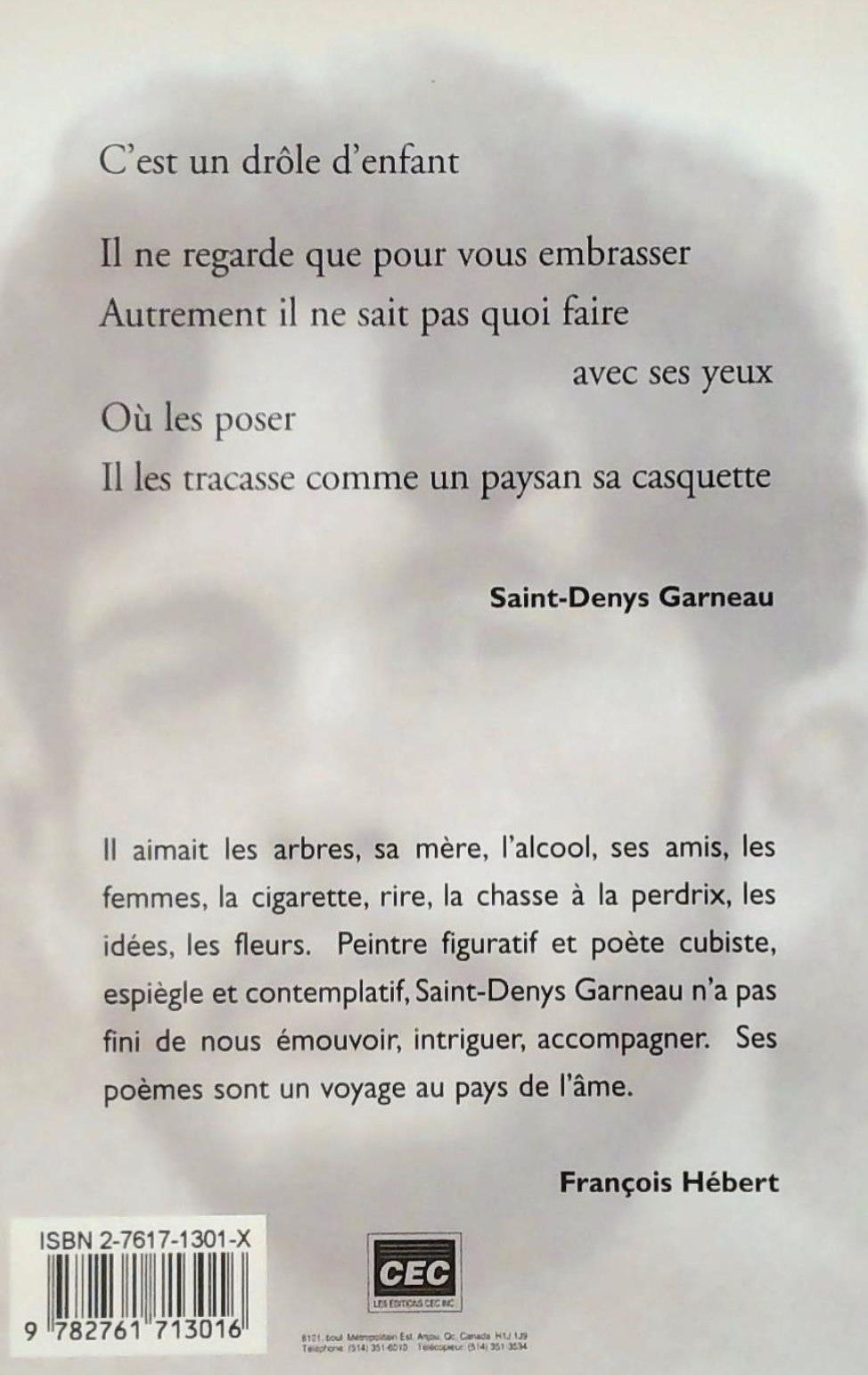 Livre Regards et jeux dans l'espace - Saint-Denys Garneau (Livre d'occasion) - ISBN 276171301X