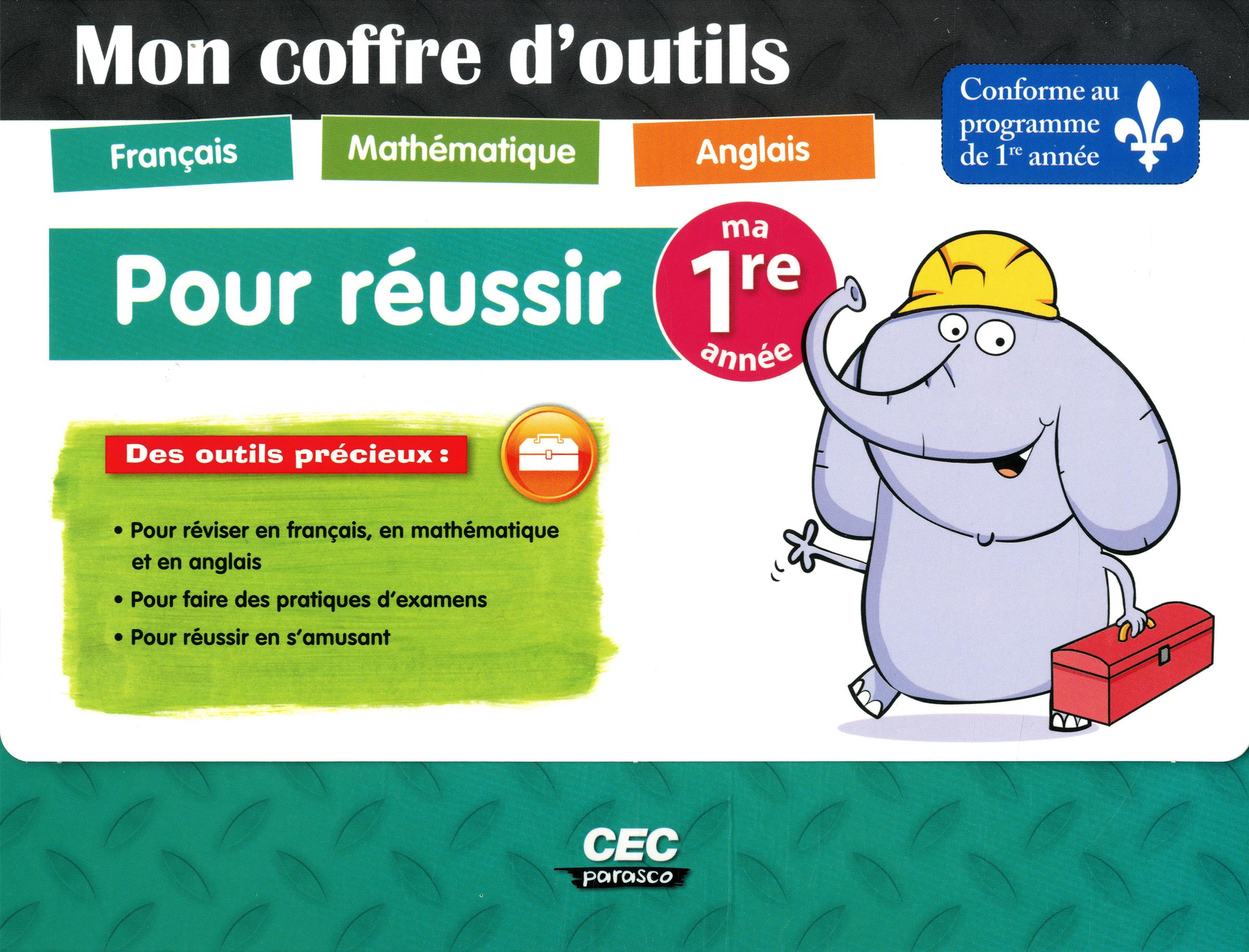 Livre Mon coffre d'outils français-mathématique-anglais pour réussir ma 1re année - Collectif (Li...