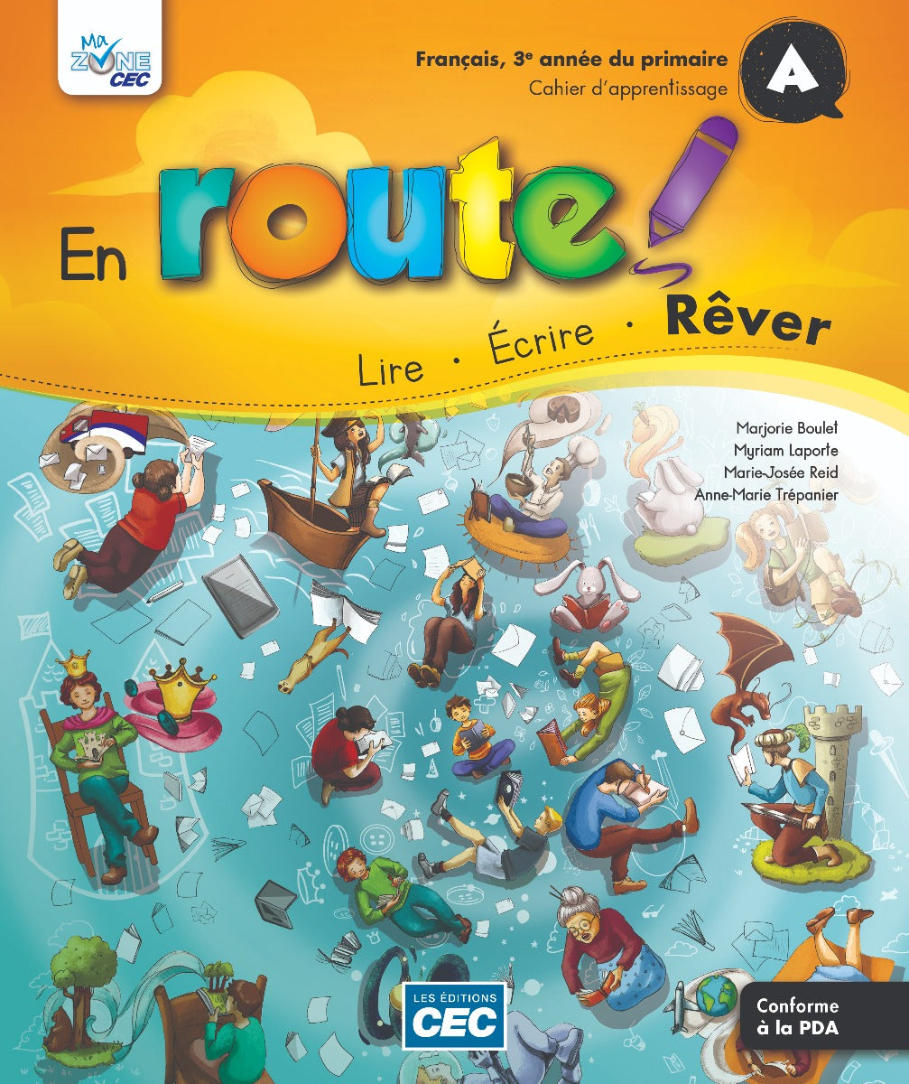 Livre En route! : Français, 3e année du primaire, cahier d'apprentissage A - Collectif (Livre d'o...