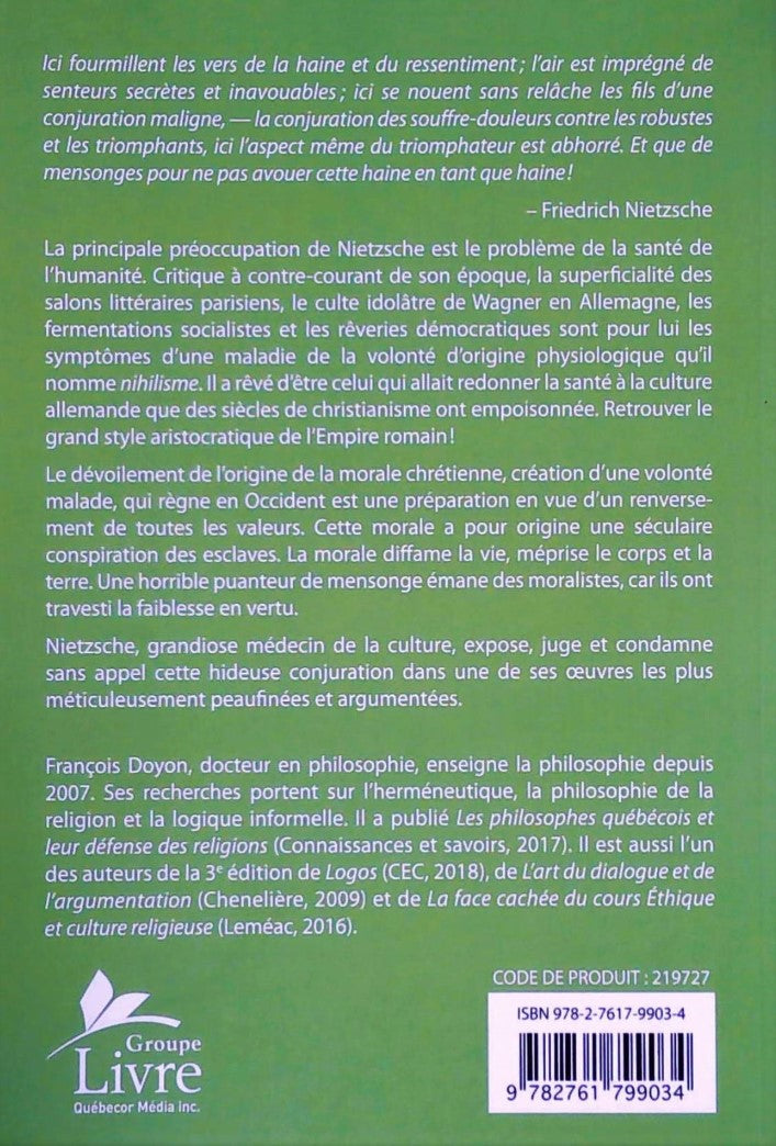 Livre Généalogie de la morale - Nietzsche (Livre neuf) - ISBN 2761799038