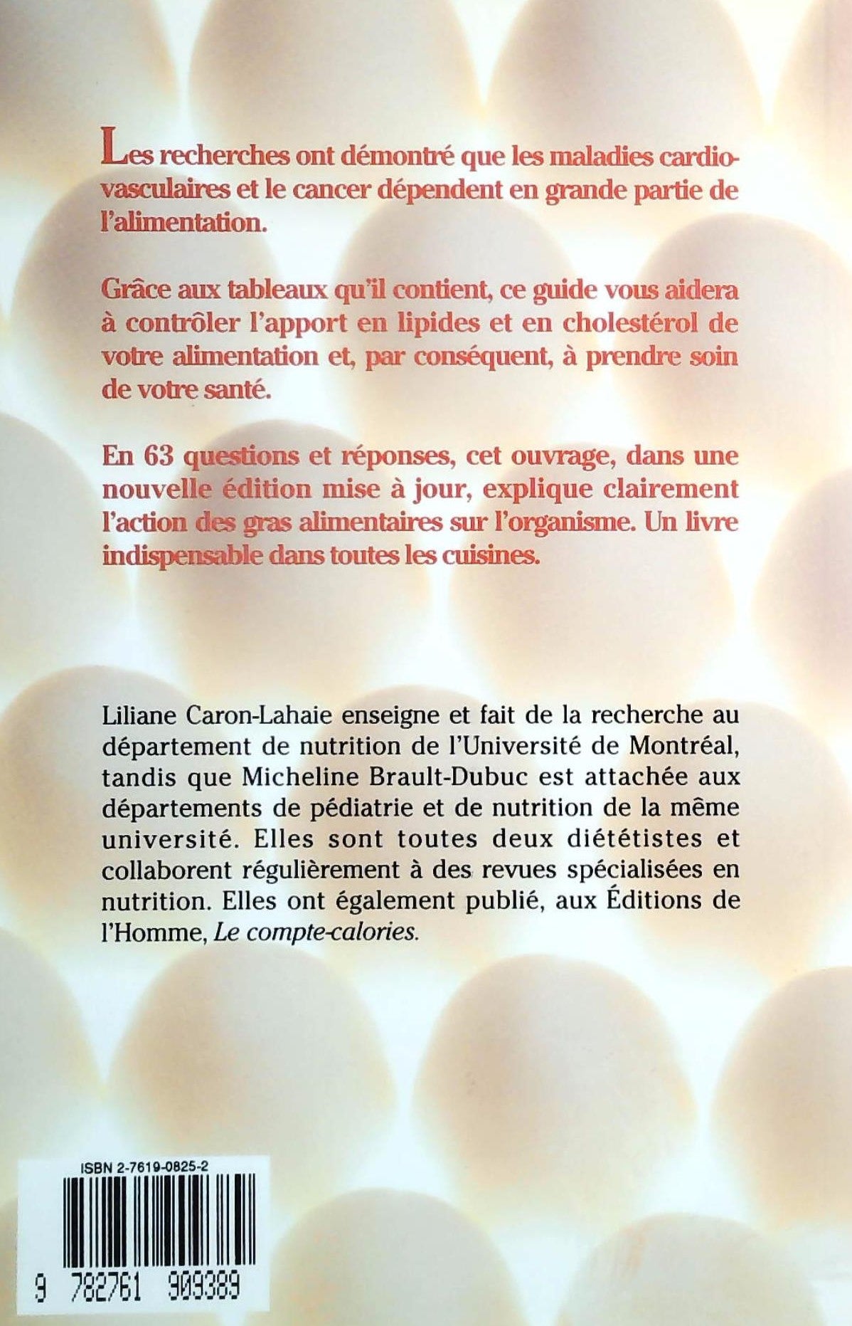 Livre Le compte-Cholestérol : Comment contrôler le cholestérol et vivre en santé - Micheline Brau...