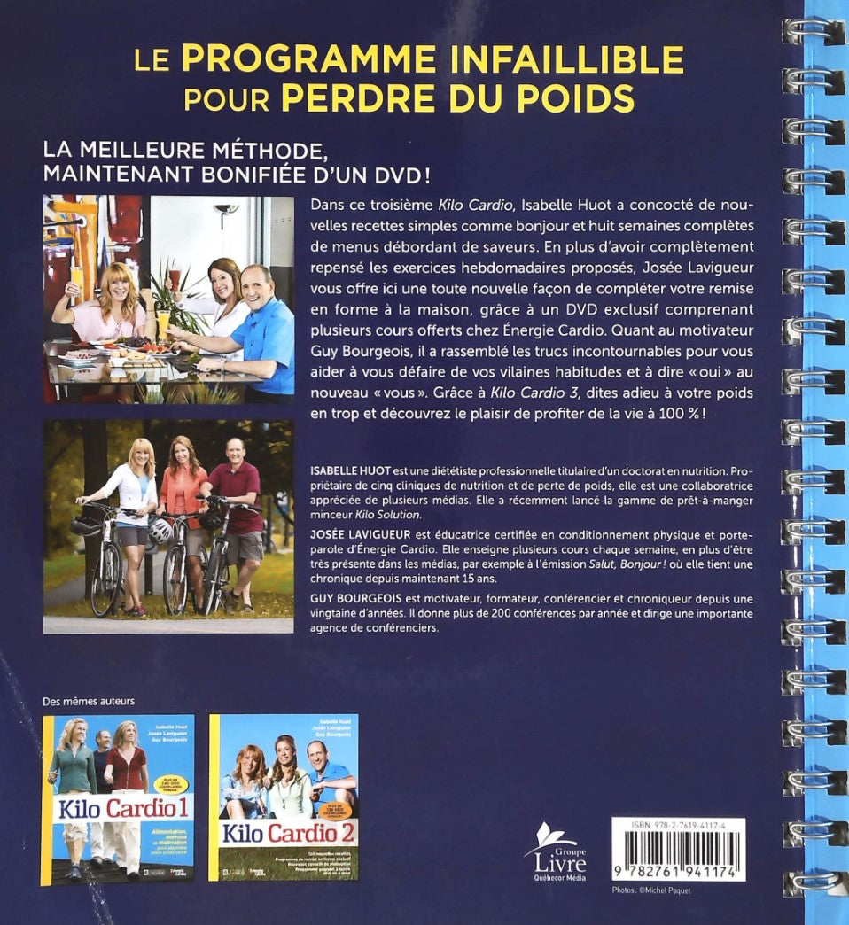 Livre Kilo Cardio (Isabelle Huot, Josée Lavigueur, Guy Bourgeois) (Livre d'occasion) - ISBN...