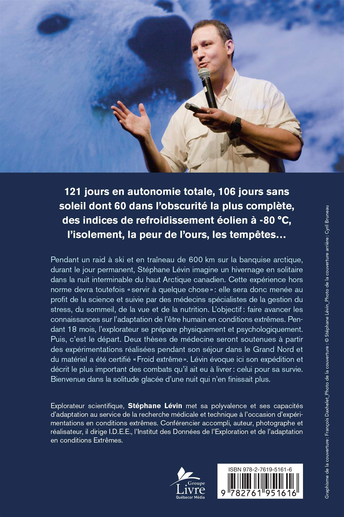 Livre Seul dans la nuit polaire - Stéphane Lévin (Livre d'occasion) - ISBN 2761951611