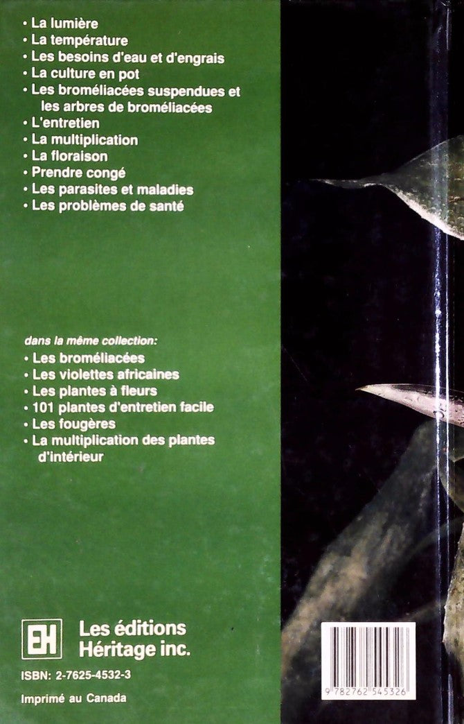 Livre Les broméliacées (Livre d'occasion) - ISBN 2762545323