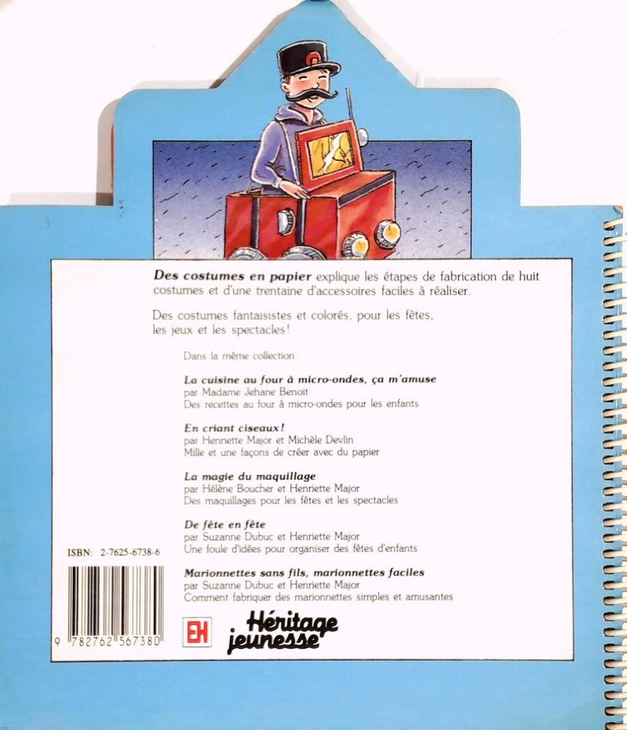 Livre Des costumes en papier - Suzanne Dubuc (Livre d'occasion) - ISBN 2762567386