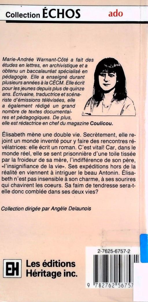 Livre Élisabeth tombée au monde - Marie-Andrée Warnant-Côté (Livre d'occasion) - ISBN 2762567572