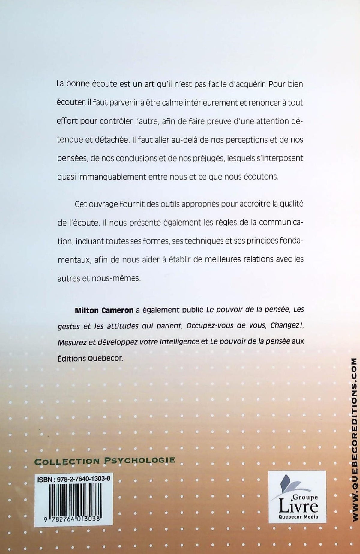 Livre Savoir écouter : Décoder les messages de vos interlocuteurs (Milton Cameron) (Livre...