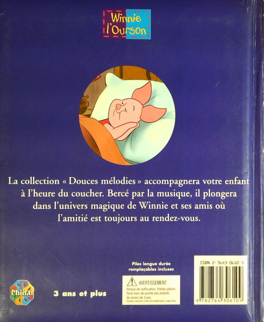 Douces mélodies : Winnie l'Ourson : Histoires pour dormir (Livre musical)
