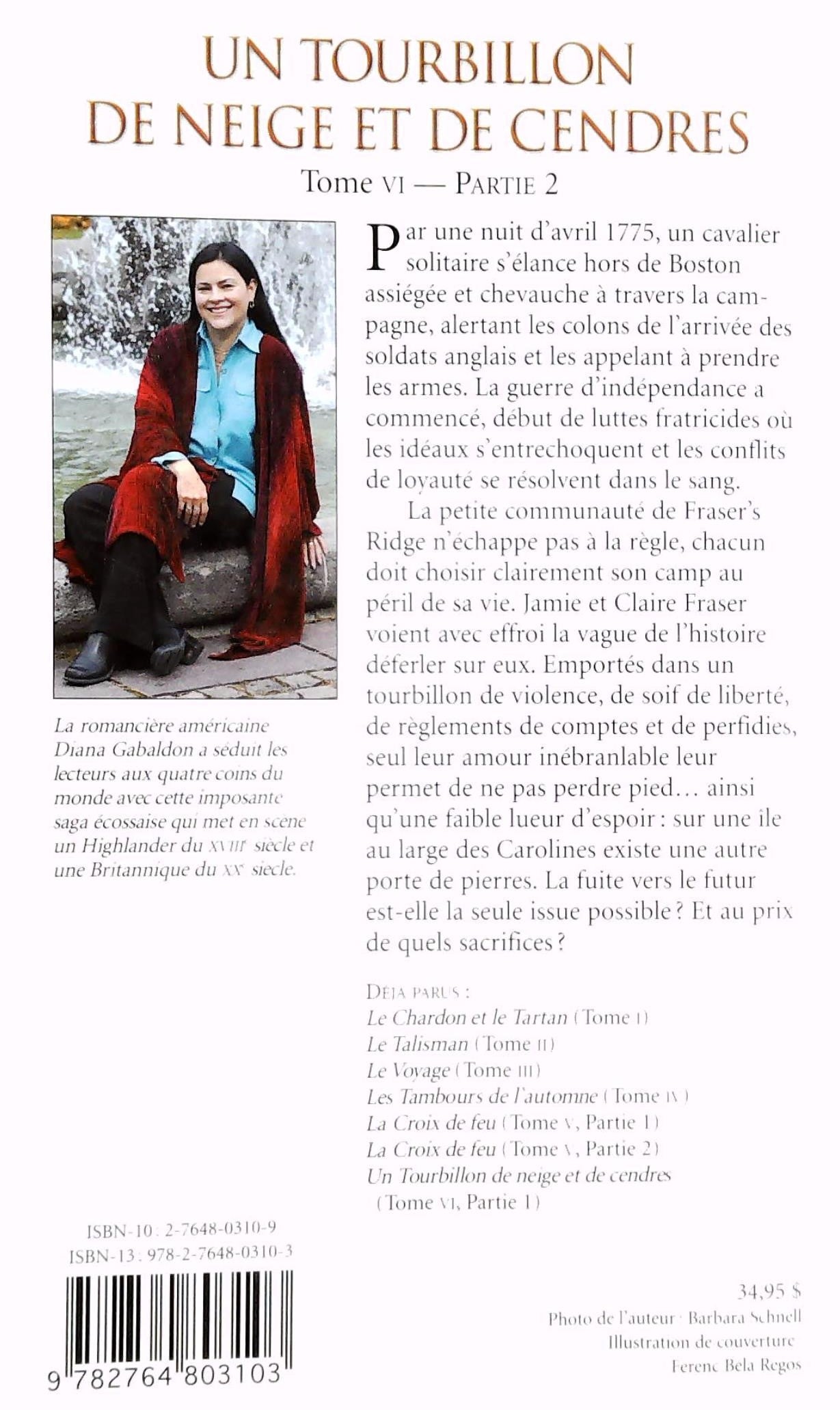 Livre Un tourbillon de neige et de cendres (Partie 2) - Diana Gabaldon (Livre d'occasion) - ISBN ...