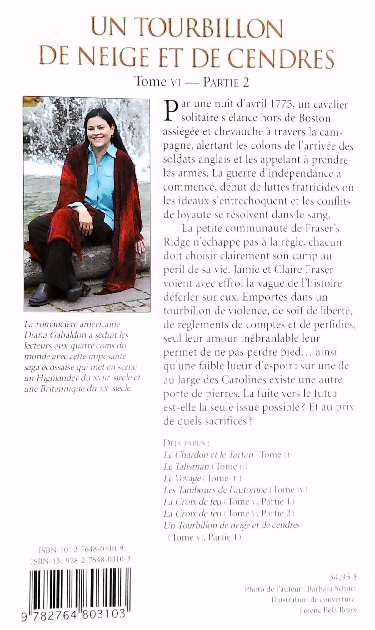 Livre Un tourbillon de neige et de cendres (Partie 2) (Diana Gabaldon) (Livre d'occasion) - ISBN...