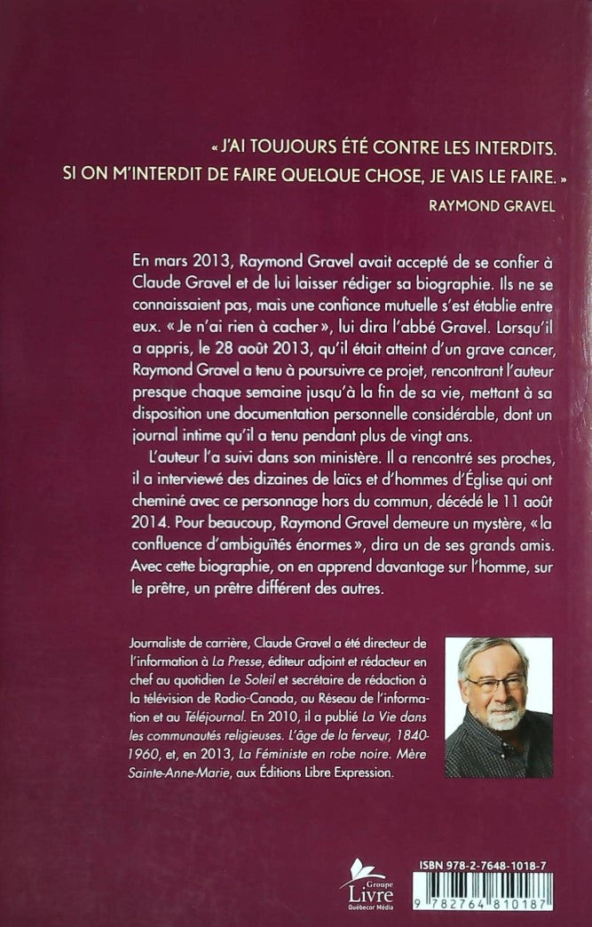 Livre Entre le doute et l'espoir (Claude Gravel) (Livre d'occasion) - ISBN 2764810180