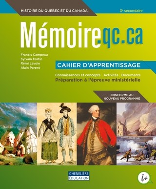 Livre Mémoire.qc.ca : Cahier d'apprentissage 3e secondaire - Collectif (Livre neuf) - ISBN 276505...