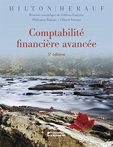 Livre Comptabilité financière avancée (5e édition) - Hilton Herauf (Livre d'occasion) - ISBN 2765...