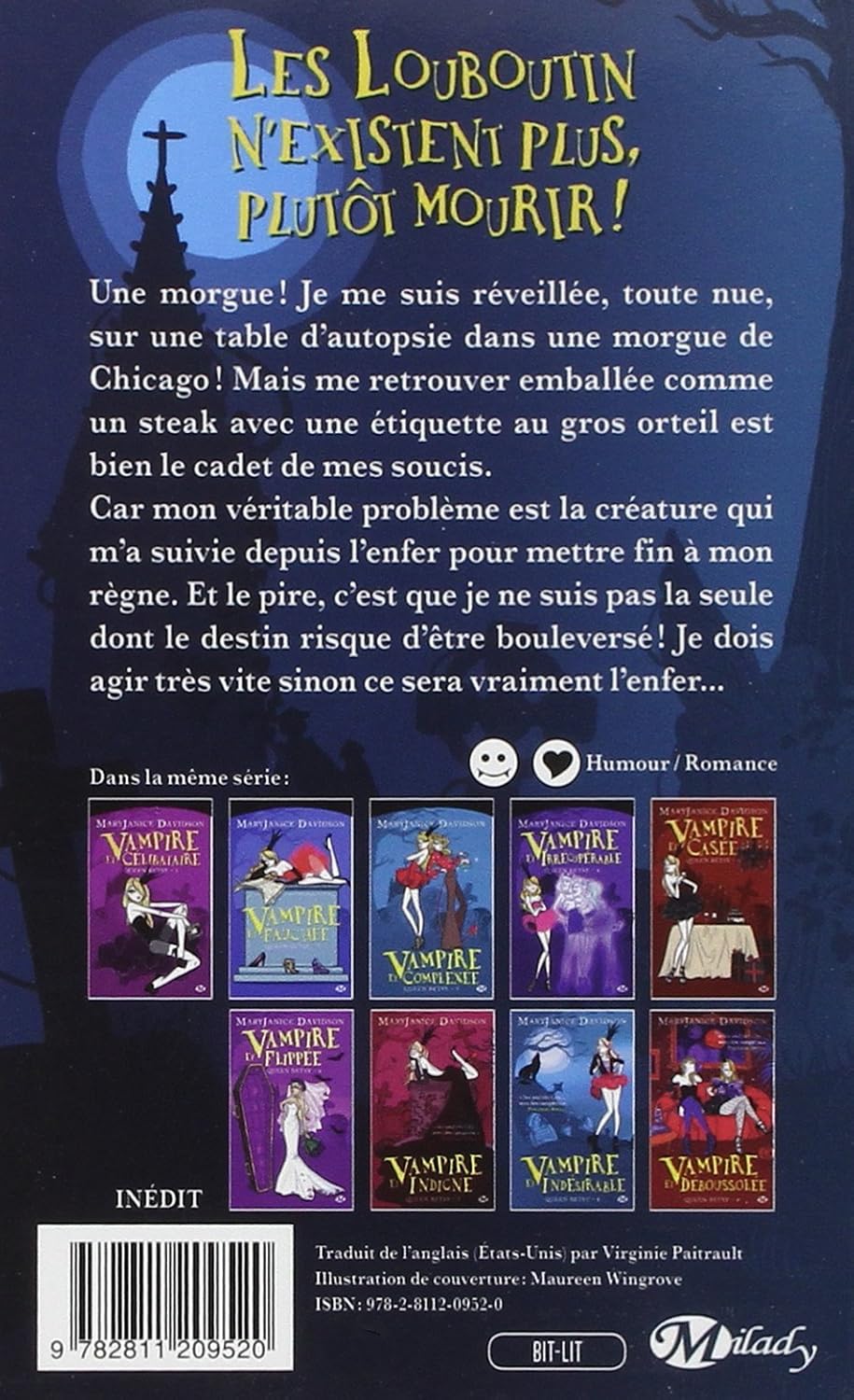 Livre Vampire et dépitée - MaryJanice Davidson (Livre d'occasion) - ISBN 2811209522
