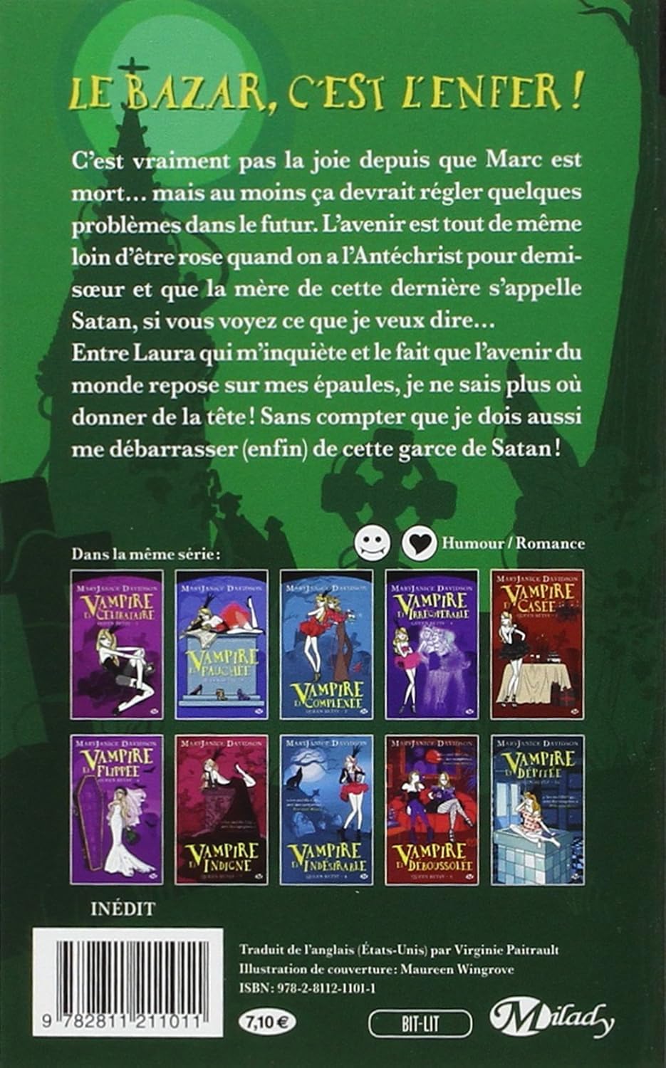 Livre Vampire et désaxée - MaryJanice Davidson (Livre d'occasion) - ISBN 2811211012