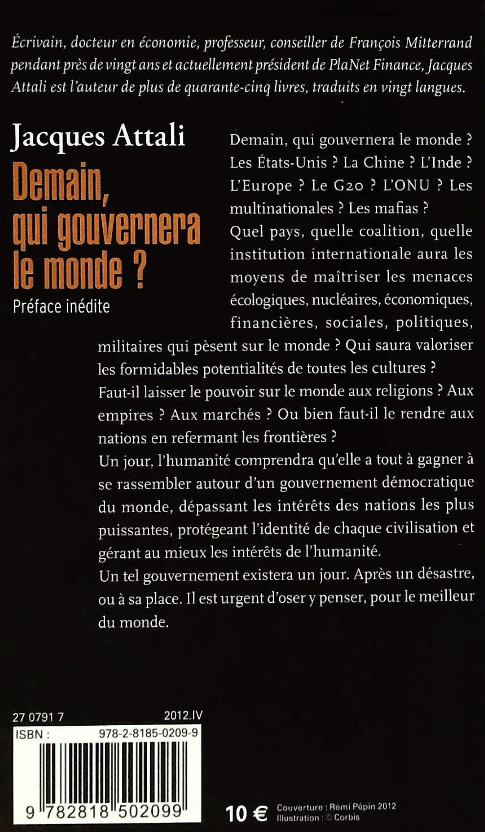 Demain, qui gouvernera le monde? (Jacques Attali)