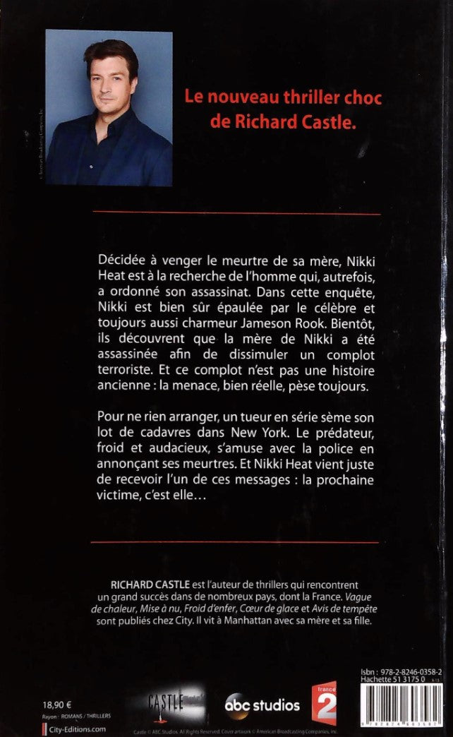 Livre Mort brûlante - Richard Castle (Livre d'occasion) - ISBN 2824603585
