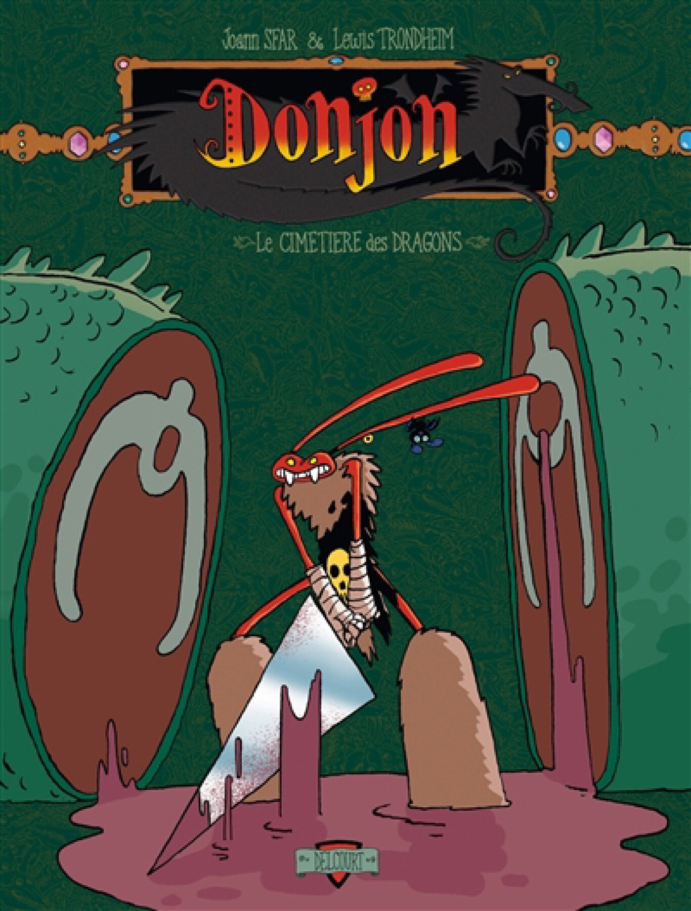Livre Donjon : Le cimetières des dragons (Joann Sfar / Lewis Trondheim) (Livre d'occasion) -...