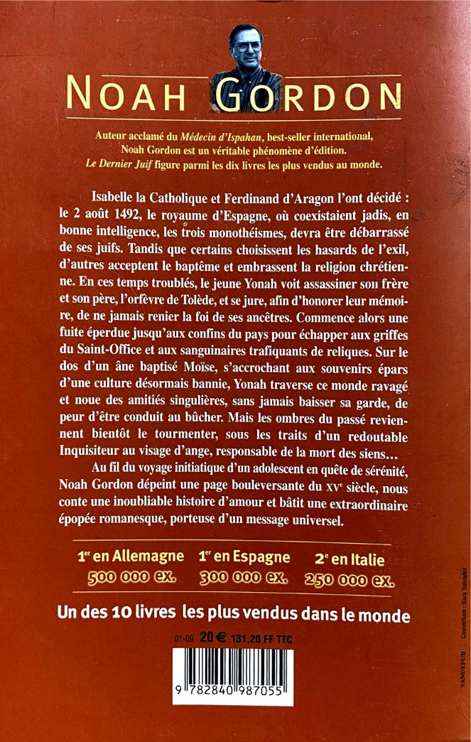 Livre Le dernier juif - Noah Gordon (Livre d'occasion) - ISBN 2840987058