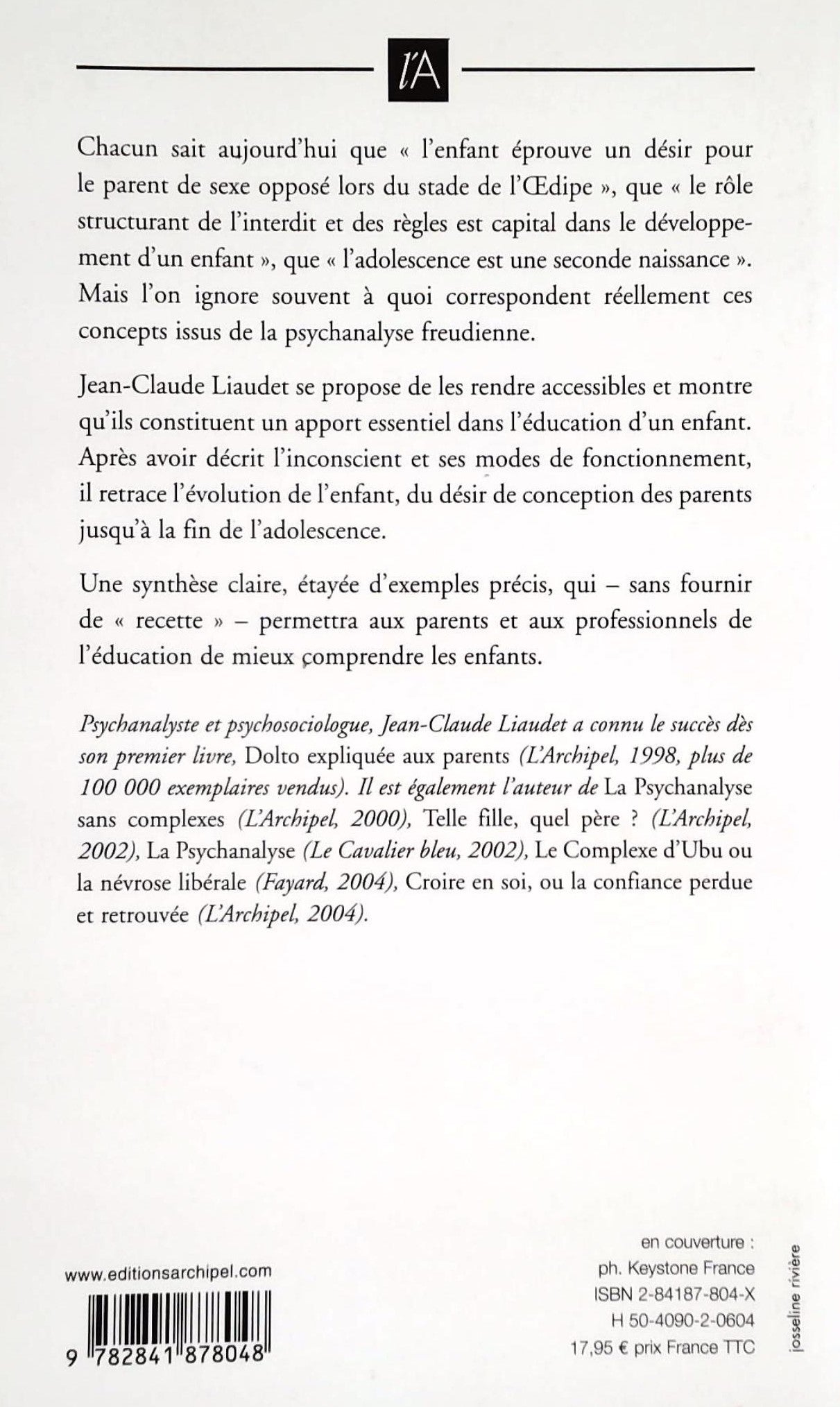 Livre Freud pour les parents - Jean-Claude Liauder (Livre d'occasion) - ISBN 284187804X