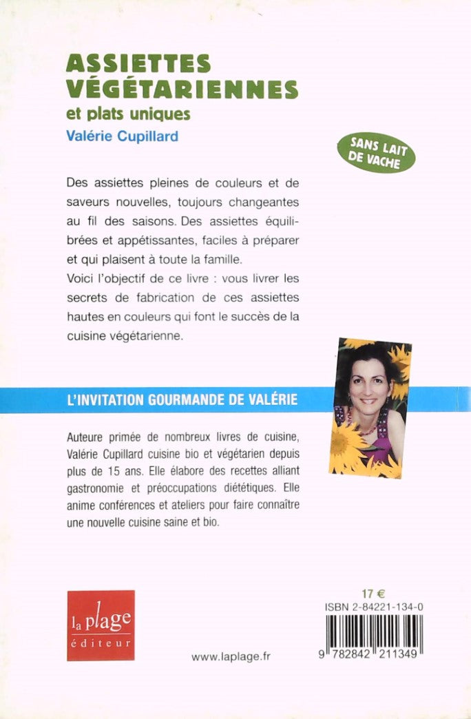 Livre Assiettes végétariennes et plats uniques - Valérie Cupillard (Livre d'occasion) - ISBN 2842...