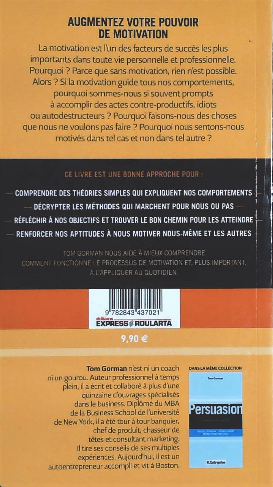 Livre Motivation - Tom Gorman (Livre d'occasion) - ISBN 2843437024
