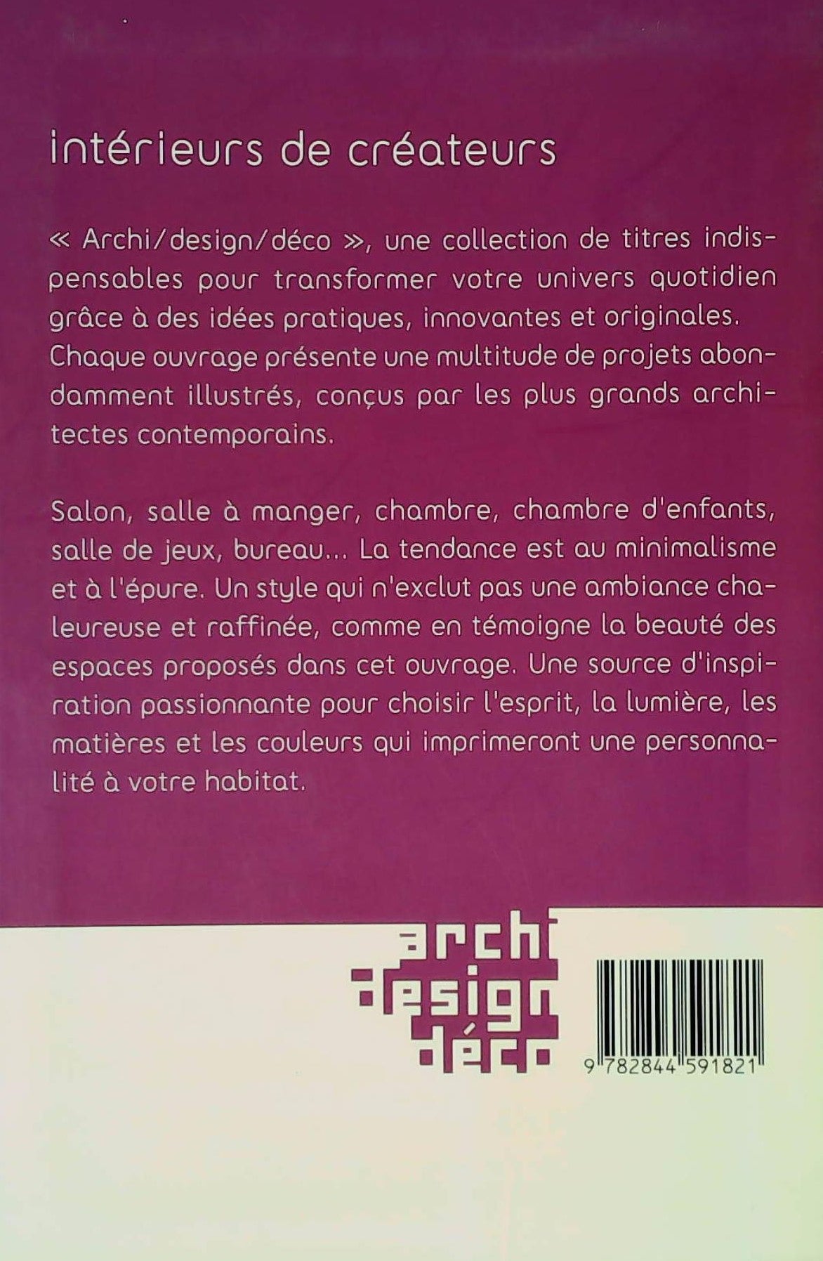 Livre Intérieurs de créateurs - Collectif (Livre d'occasion)
