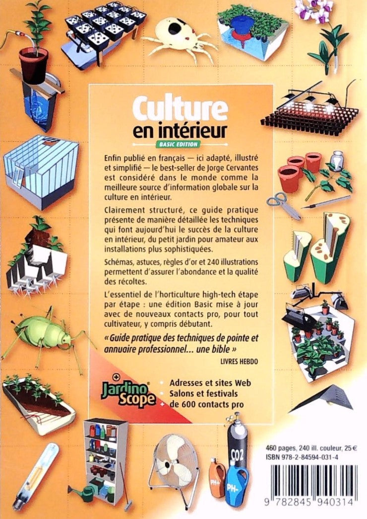 Livre Culture en intérieur : L'ABC du jardinage Indoor - Jorge Cervantes (Livre d'occasion) - ISB...