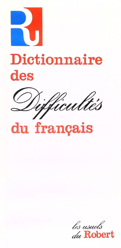 Dictionnaire des difficultés du françcais