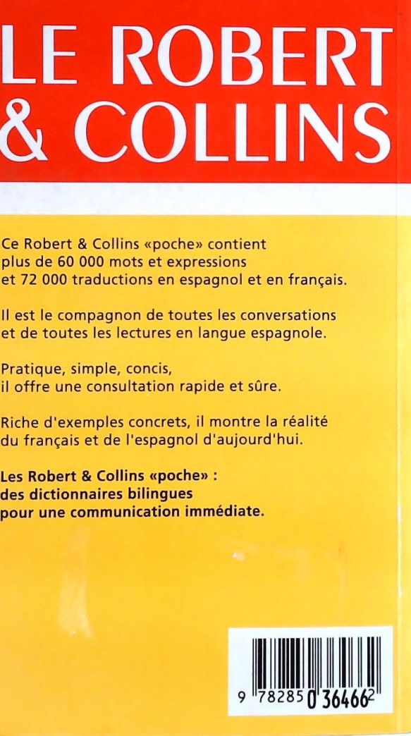 Livre Le Robert & Collins Dictionnaire Français-Espagnol - Espagnol-Français - Collectif (Livre d...