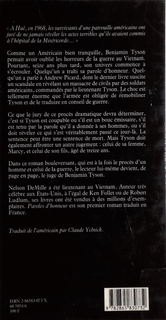Paroles d'honneur (Nelson DeMille)