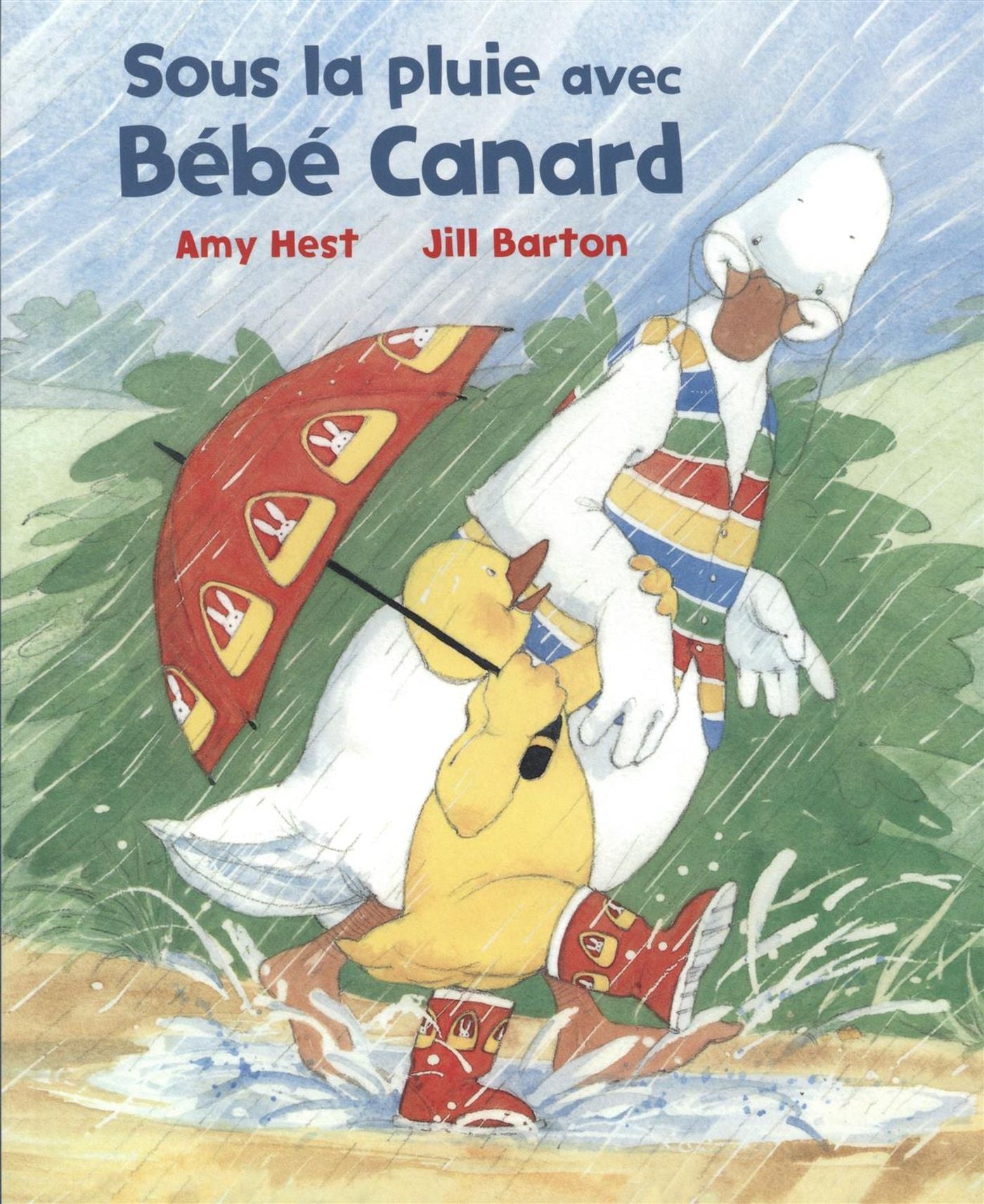 Livre Sous la pluie avec bébé canard - Amy Hest (Livre d'occasion) - ISBN 2871429960