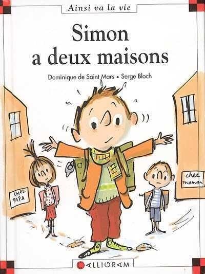 Livre Simon a deux maisons - Dominique De Saint Mars (Livre d'occasion) - ISBN 2884801510