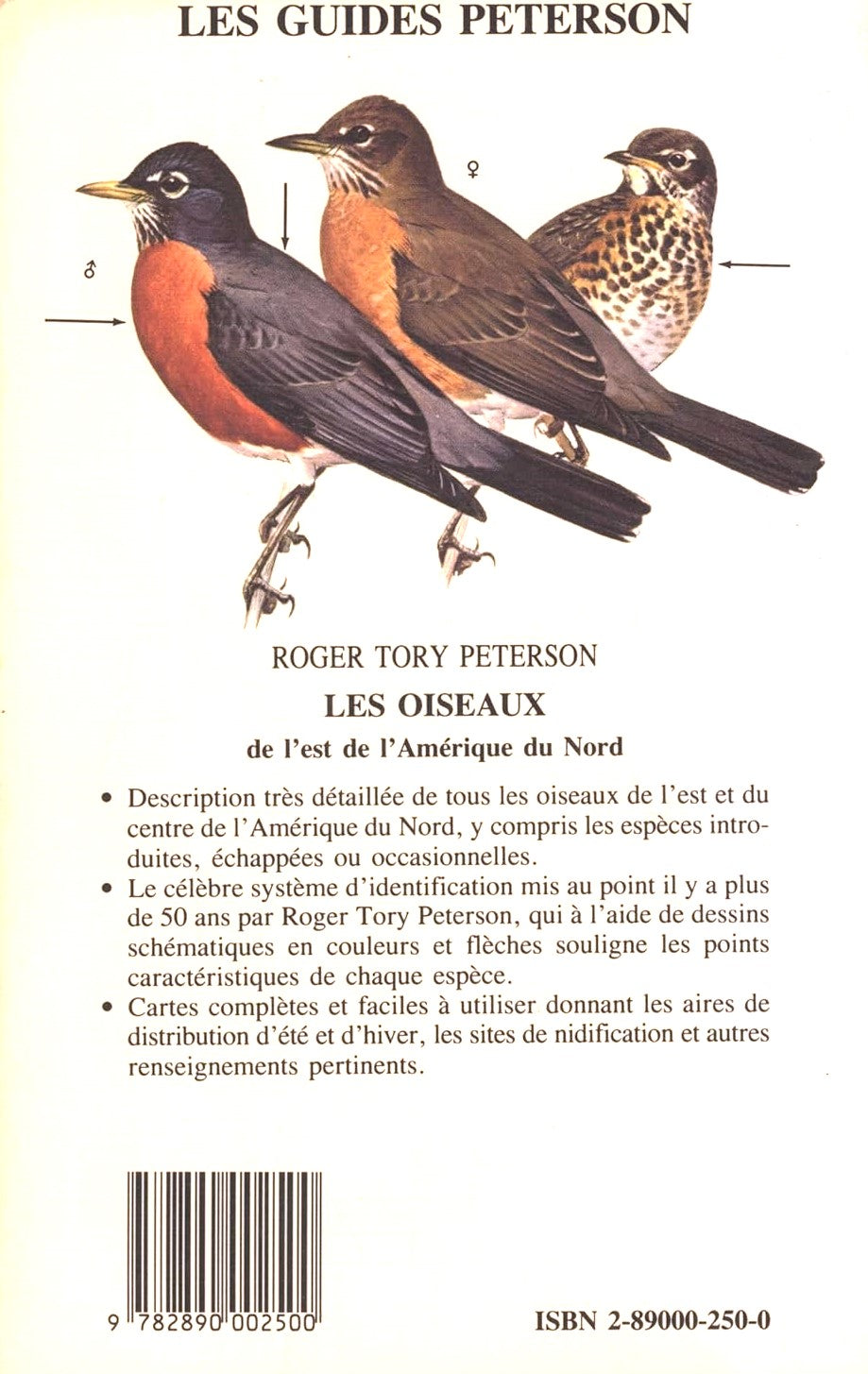 Livre Les oiseaux de l'est de l'Amérique du Nord - Roger Tory Peterson (Livre d'occasion)