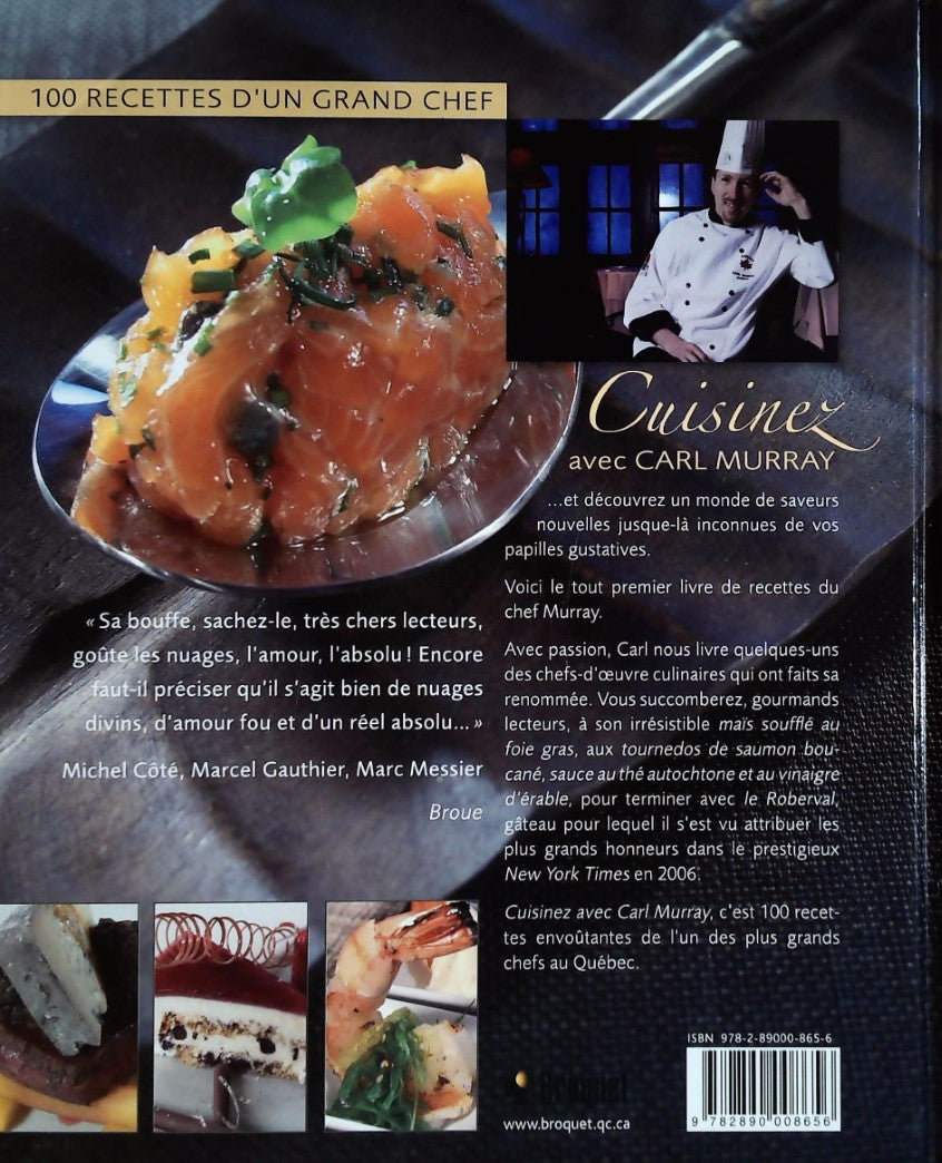 Livre 100 recettes d'un grand chef, Cuisine avec Carl Murray - Carl Murray (Livre d'occasion) - I...