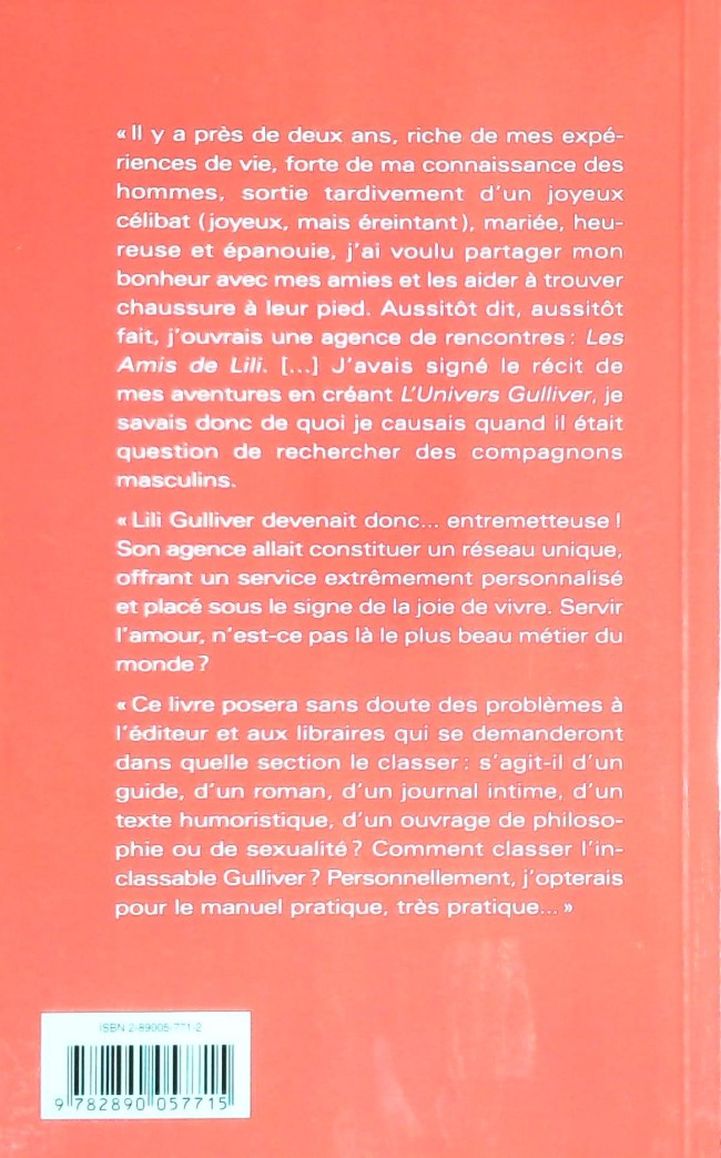 Confidences d'une entremetteuse (Lili Gulliver)