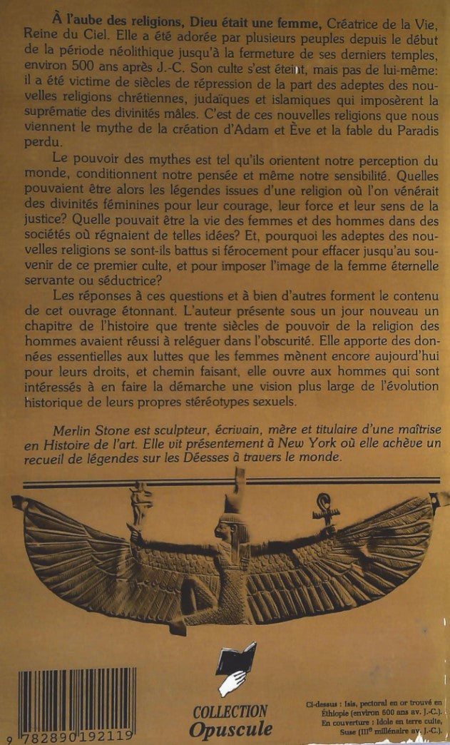Livre Quand Dieu était femme : Au-delà de la fable d'Adam et Eve : D’où provient notre mythologie...