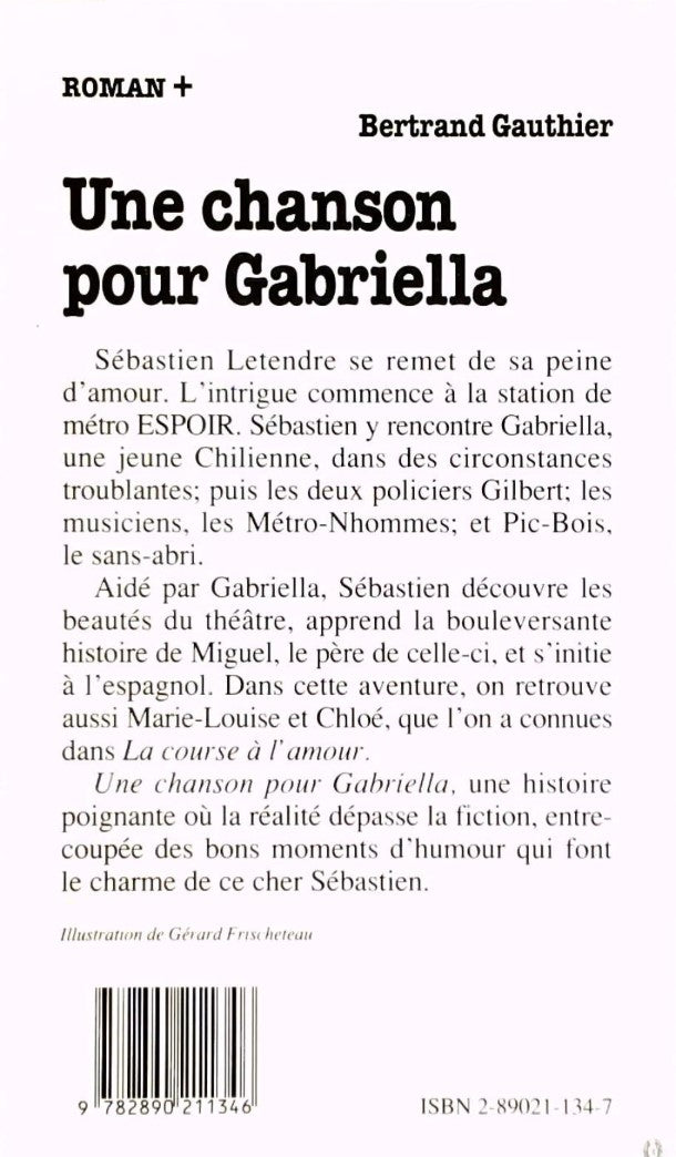 Roman plus # 11 : Une chanson pour Gabriella (Bertrand Gauthier)