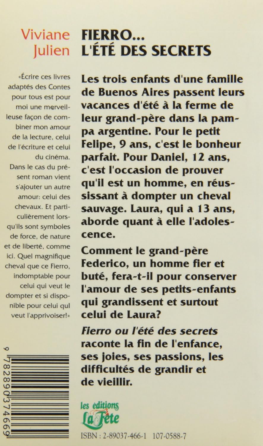 Fierro... L'été des secrets (Viviane Julien)